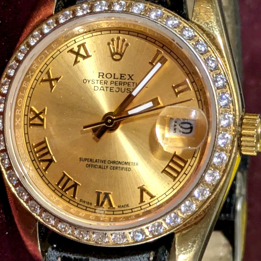 Gold Datejust with Diamond Bezel - Picture 4 of 8